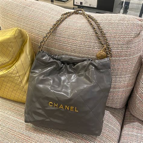 chanel handbag grey|chanel 22 small black.